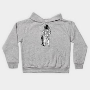 Skateboard Astronaut Kids Hoodie